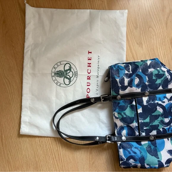 H&M Blue and Green Patterned Bag - Picture 5 of 6